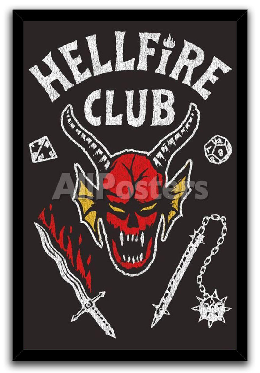 Stranger Things: Season 4 Hellfire Club TV Series (Paper and Canvas) Art Poster Printing Print
