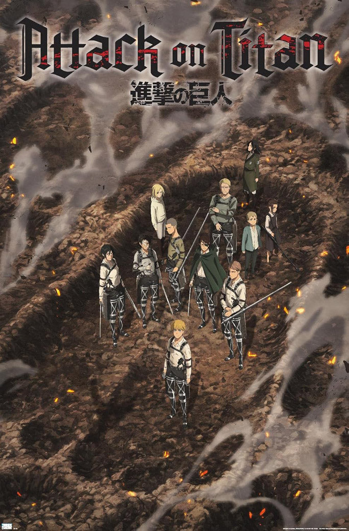 Attack on Titan: The Final Season - Part 3 Teaser Anime (Paper and Canvas) Art Poster Printing Print