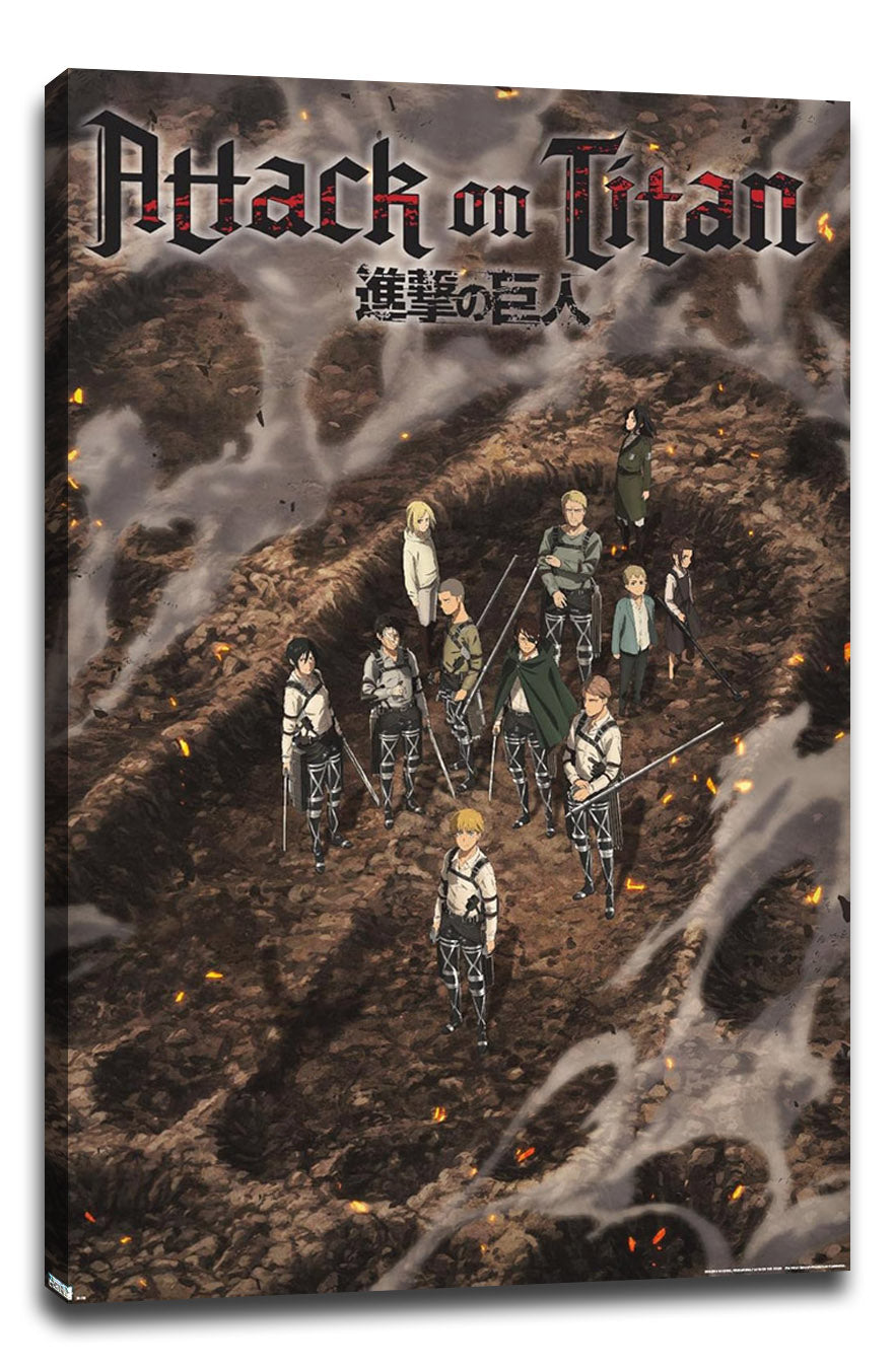 Attack on Titan: The Final Season - Part 3 Teaser Anime (Paper and Canvas) Art Poster Printing Print