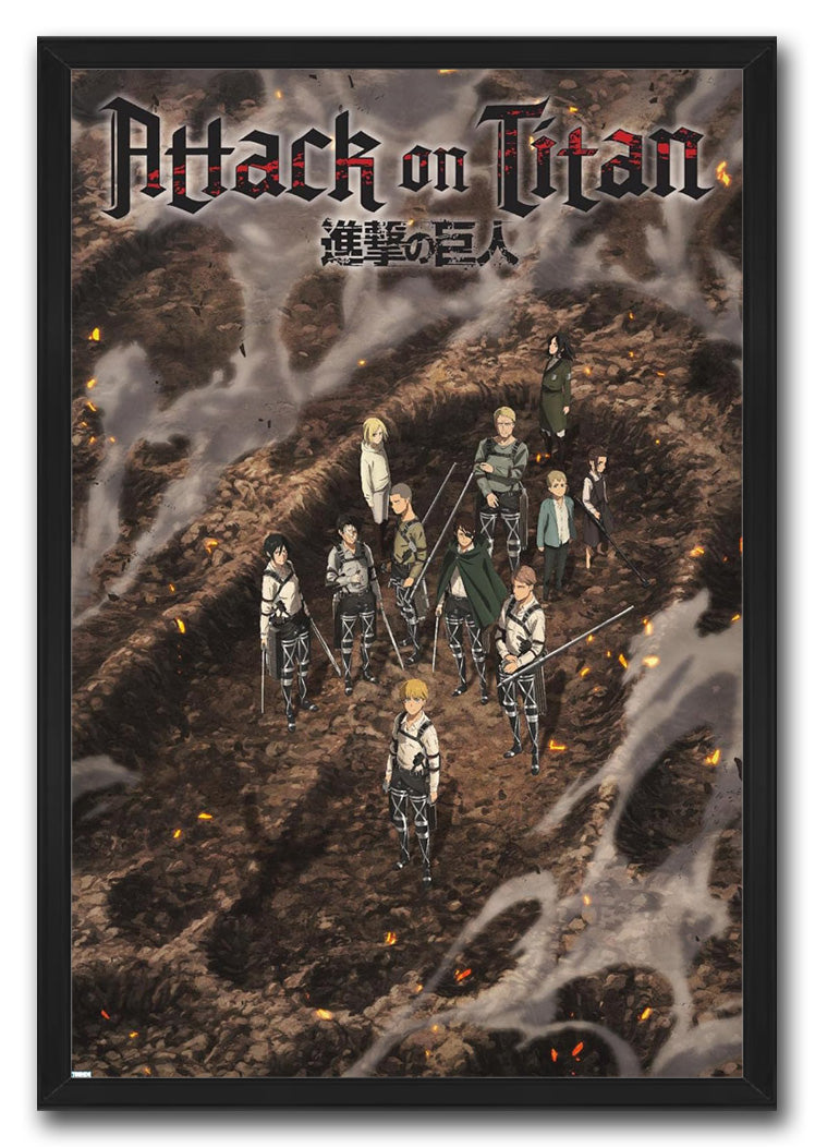 Attack on Titan: The Final Season - Part 3 Teaser Anime (Paper and Canvas) Art Poster Printing Print