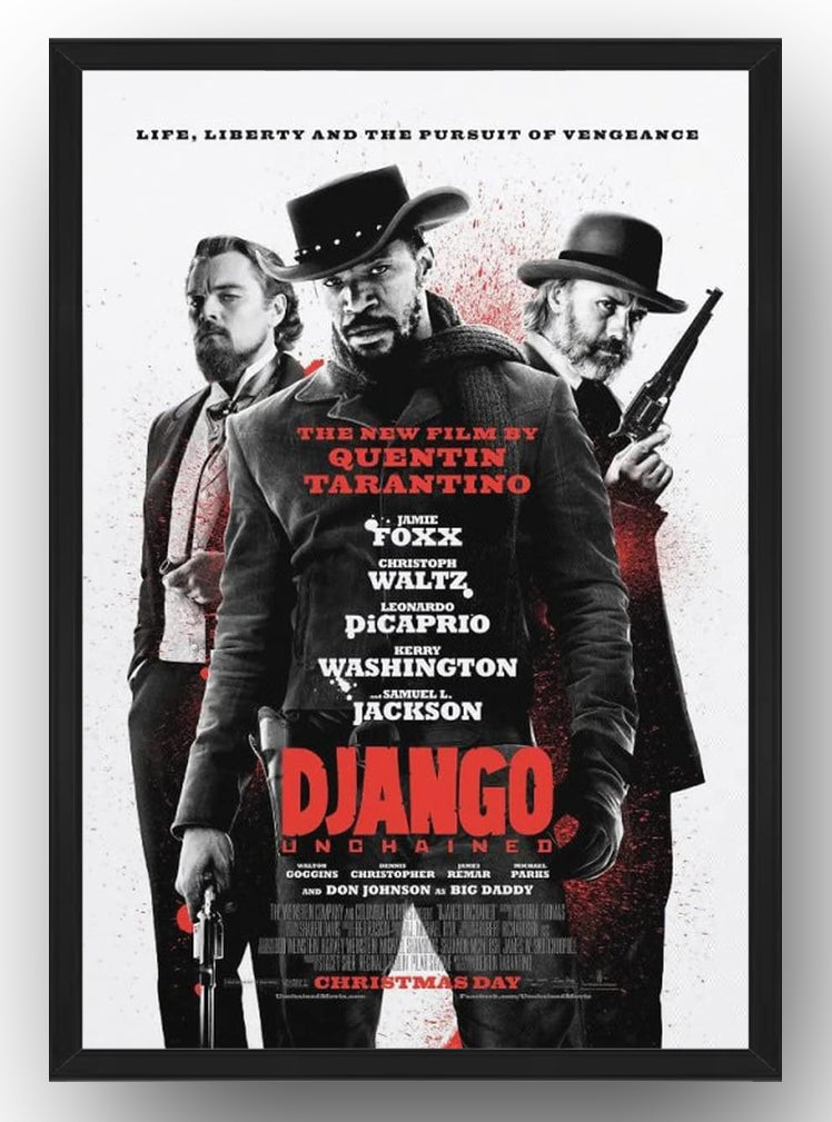 Django Unchained Movie Poster (Paper and Canvas) Art Poster Printing Print
