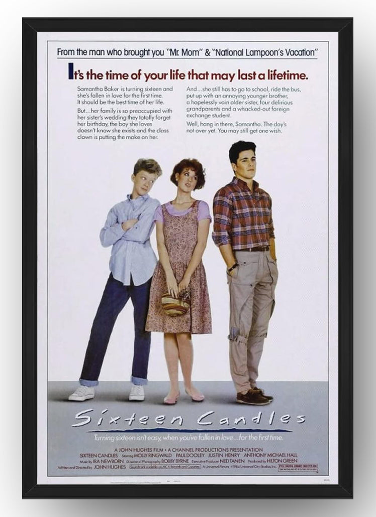 Sixteen Candles Movie Poster (Paper and Canvas) Art Poster Printing Print
