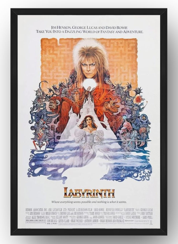 Labyrinth Movie Poster Art and Wall Art Picture (Paper and Canvas) Art Poster Printing Print
