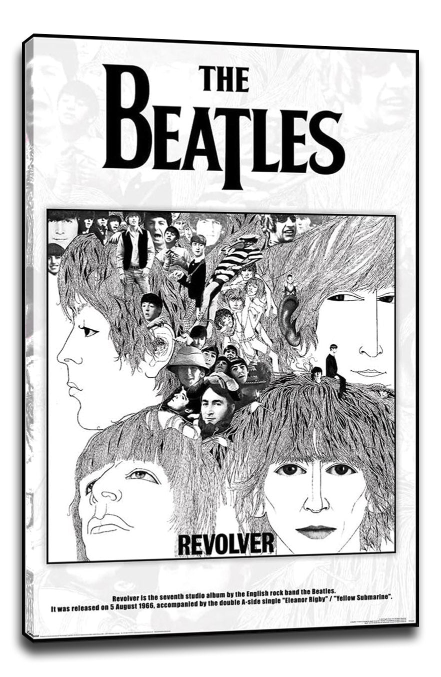The Beatles-(Revolver - Album Cover) - Music (Paper and Canvas) Art Poster Printing Print