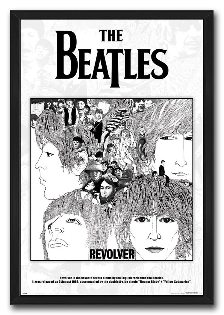 The Beatles-(Revolver - Album Cover) - Music (Paper and Canvas) Art Poster Printing Print