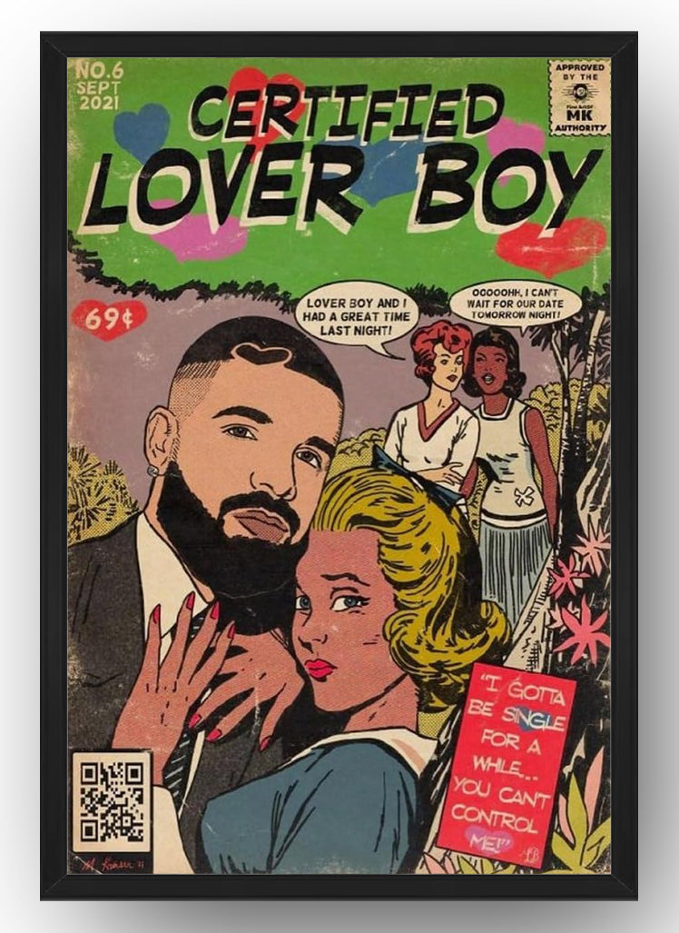 Drake Vintage Poster Decorative Painting Posters (Paper and Canvas) Art Poster Printing Print