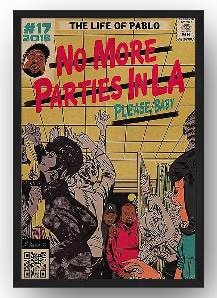 Kanye West & Kendrick Lamar Vintage Poster (Paper and Canvas) Art Poster Printing Print