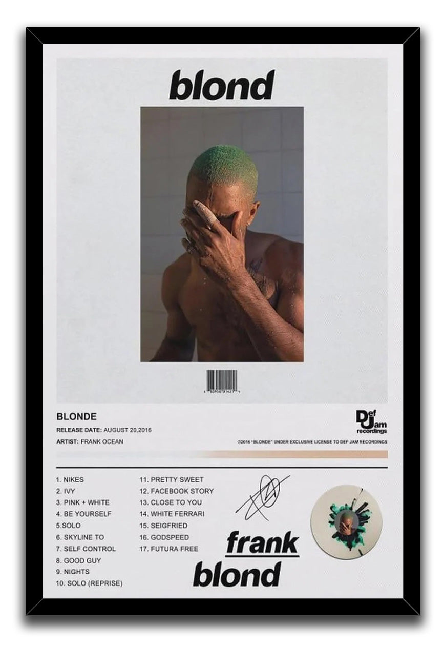 BLONDE Album Poster (paper and canvas) art poster printing print