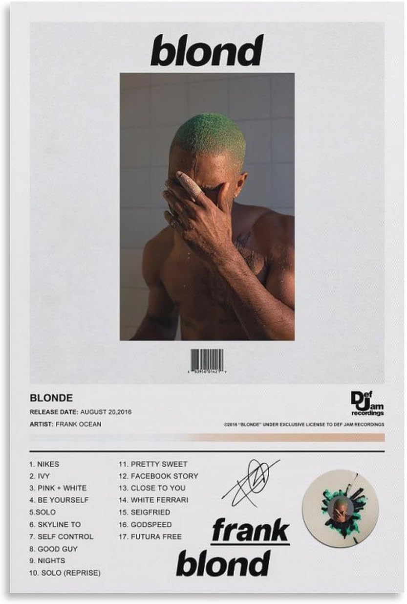 BLONDE Album Poster (paper and canvas) art poster printing print