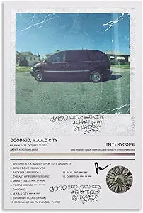 GOOD KID M.A.A.D CITY Album Poster (paper and canvas) art poster printing print