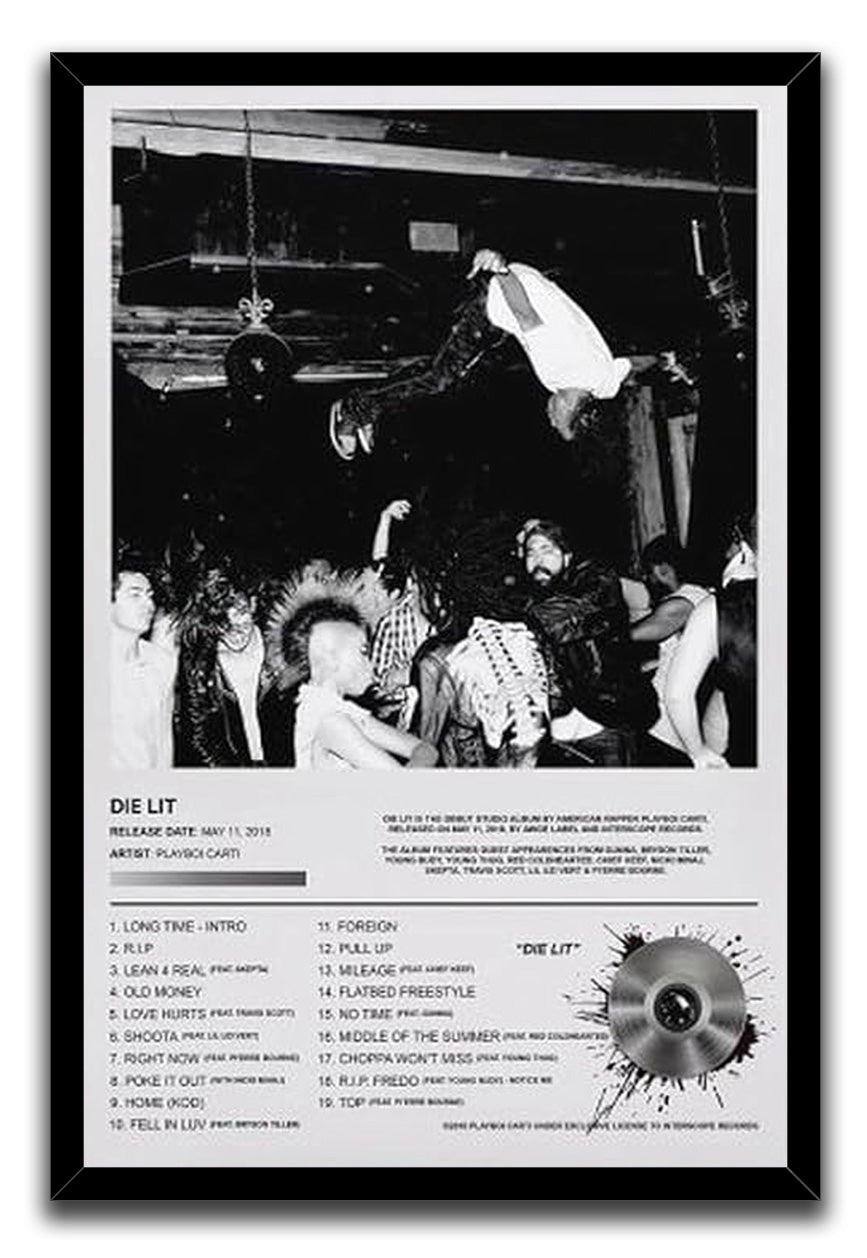 Die Lit Album Poster Wall Art Print Home Bathroom (paper and canvas) art poster printing print