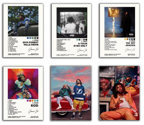Drake Album Cover Posters For Room Music Wall Art, Set Of 12 (Paper and Canvas) Art Poster Printing Print