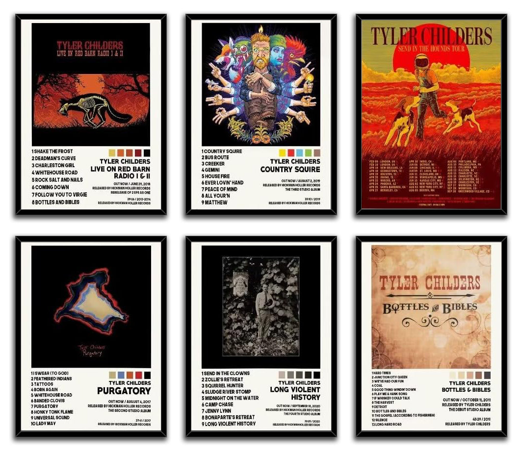 Tyler Childers Poster Album Cover Posters (Paper and Canvas) Art Poster Printing Print