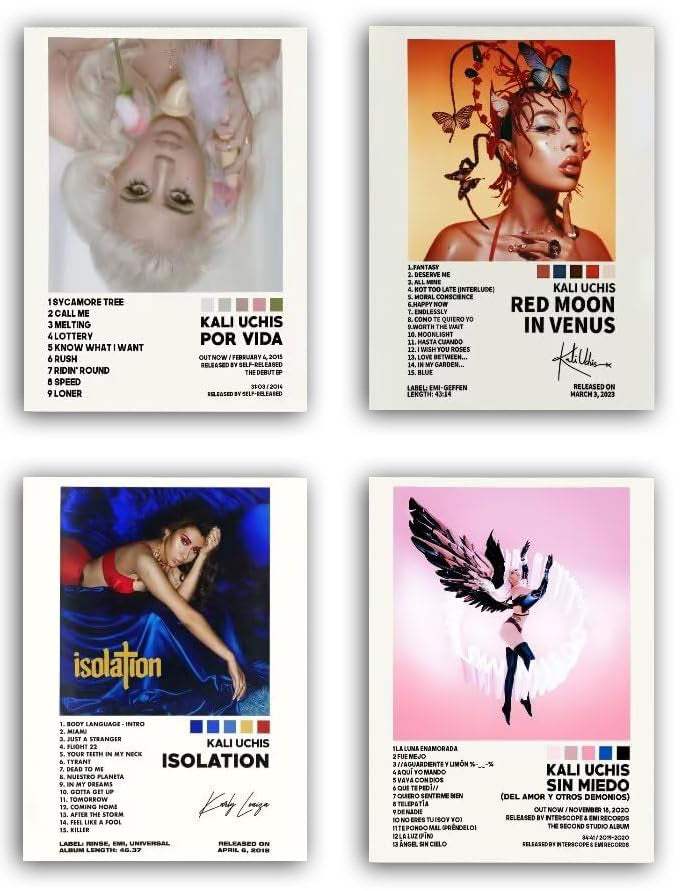 Kali Singer Uchis Poster Music Album Cover (Paper and Canvas) Art Poster Printing Print B0CH8VB8QJ