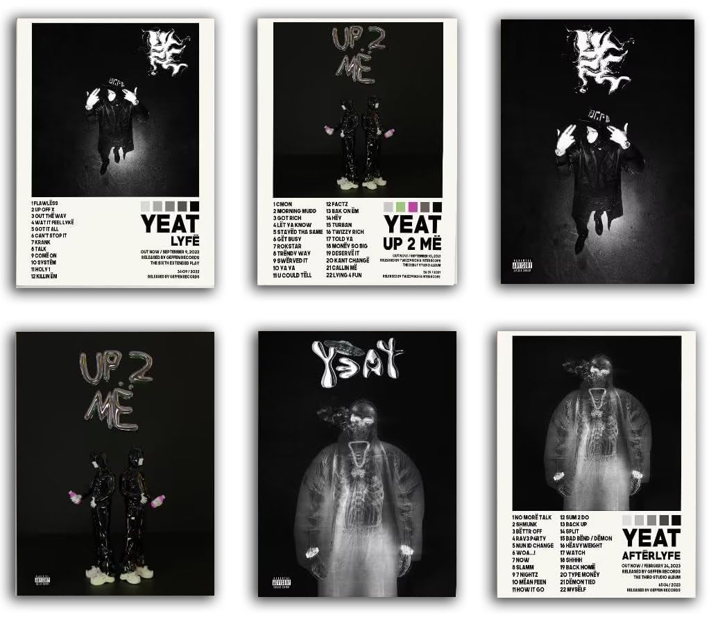 Yeat Album Cover Family Decorative Painting Wall Art Posters (Paper and Canvas) Art Poster Printing Print