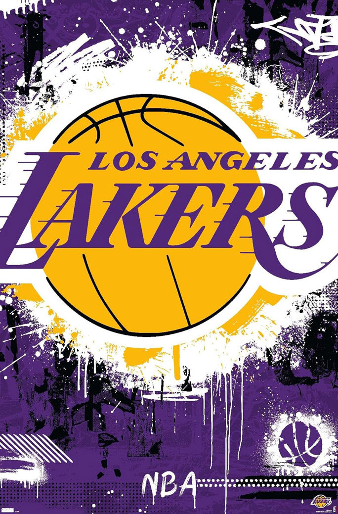 Los Angeles Lakers Logo NBA (Paper and Canvas) Art Poster Printing Print