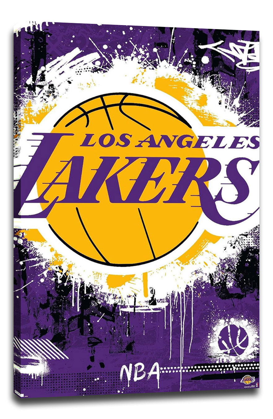Los Angeles Lakers Logo NBA (Paper and Canvas) Art Poster Printing Print