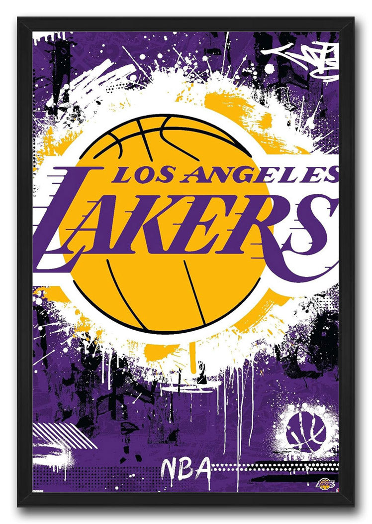 Los Angeles Lakers Logo NBA (Paper and Canvas) Art Poster Printing Print