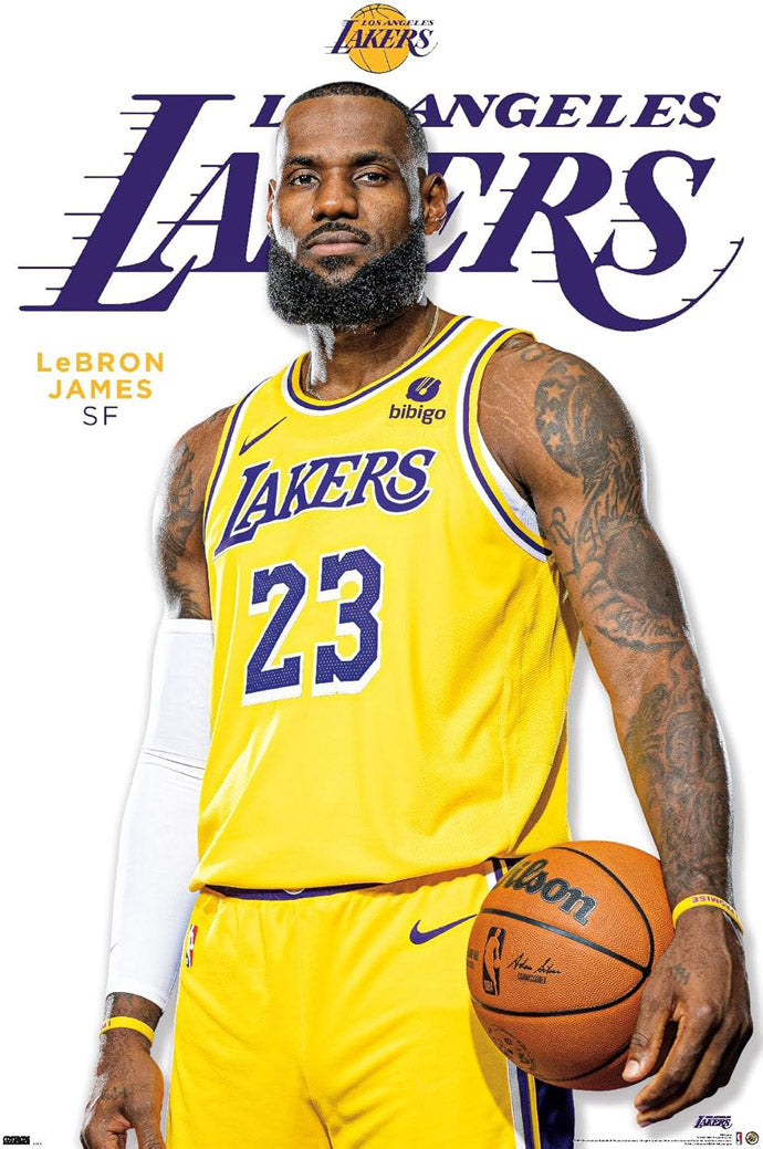 Los Angeles Lakers - LeBron James Feature Series 23 Wall NBA (Paper and Canvas) Art Poster Printing Print