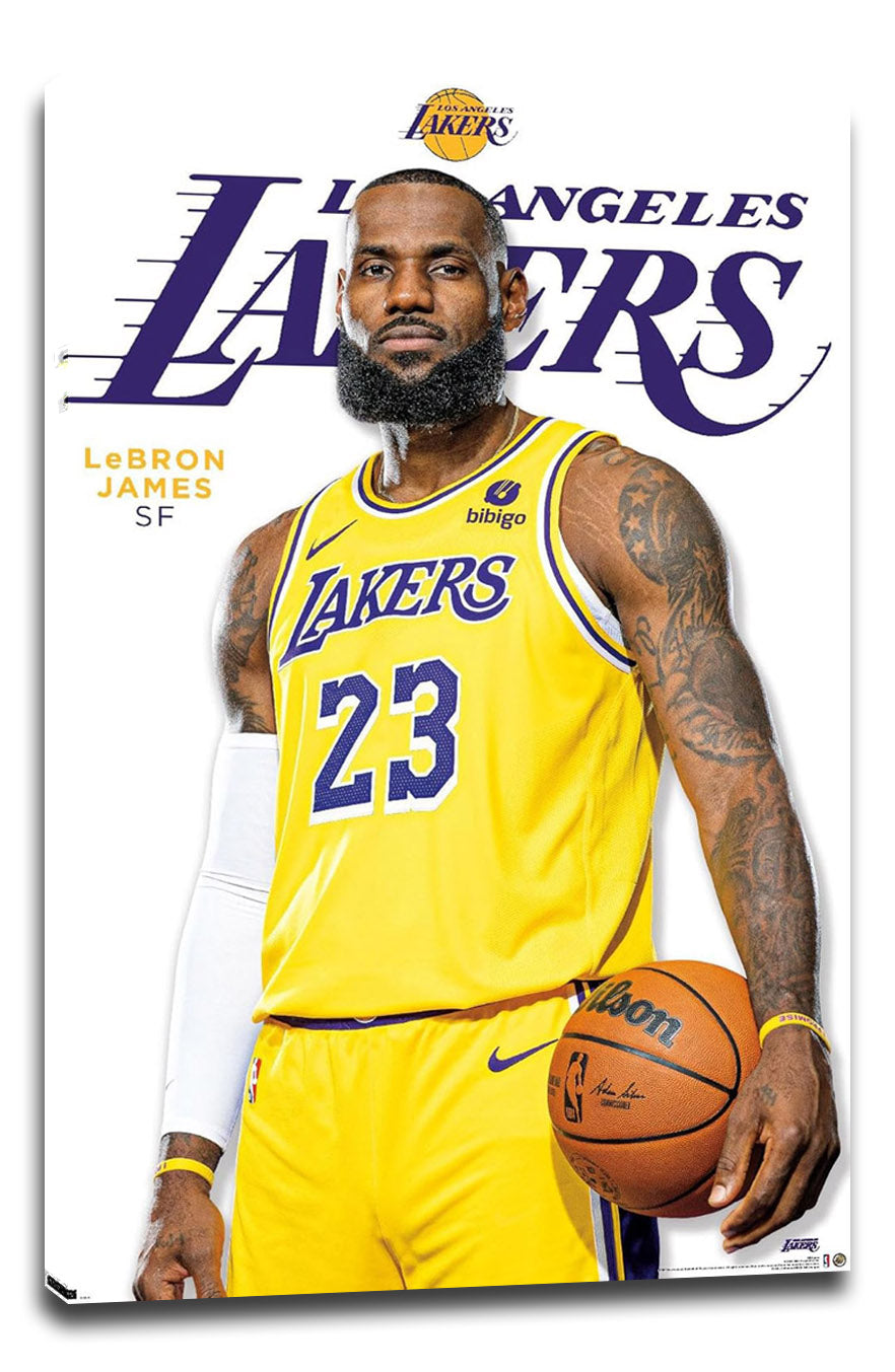Los Angeles Lakers - LeBron James Feature Series 23 Wall NBA (Paper and Canvas) Art Poster Printing Print