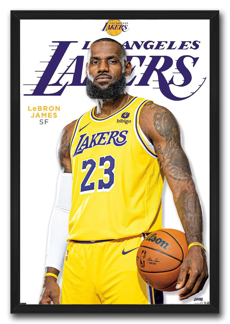 Los Angeles Lakers - LeBron James Feature Series 23 Wall NBA (Paper and Canvas) Art Poster Printing Print