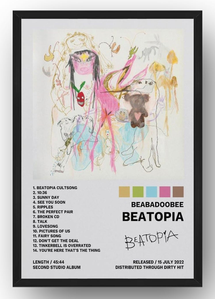 Beabadoobee Beatopia Album Cover Poster Music (Paper and Canvas) Art Poster Printing Print