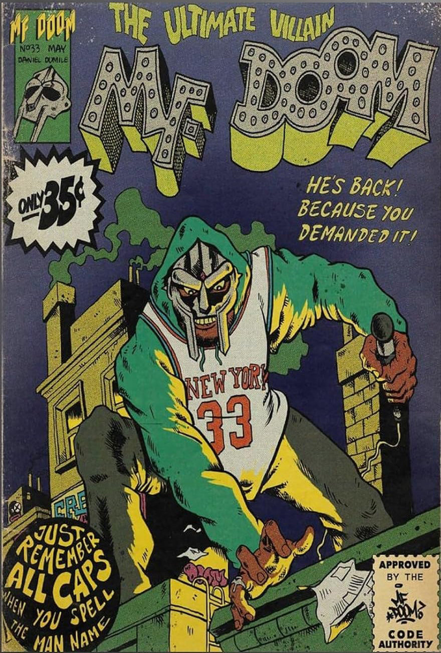 Mf Doom Comics Art Poster (Paper and Canvas) Art Poster Printing Print