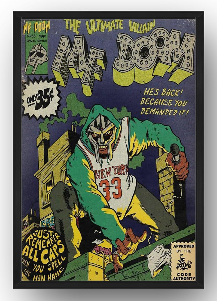 Mf Doom Comics Art Poster (Paper and Canvas) Art Poster Printing Print