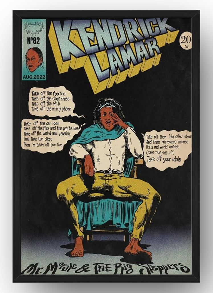 Kendrick Lamar Album Comics Art Poster(Paper and Canvas) Art Poster Printing Print