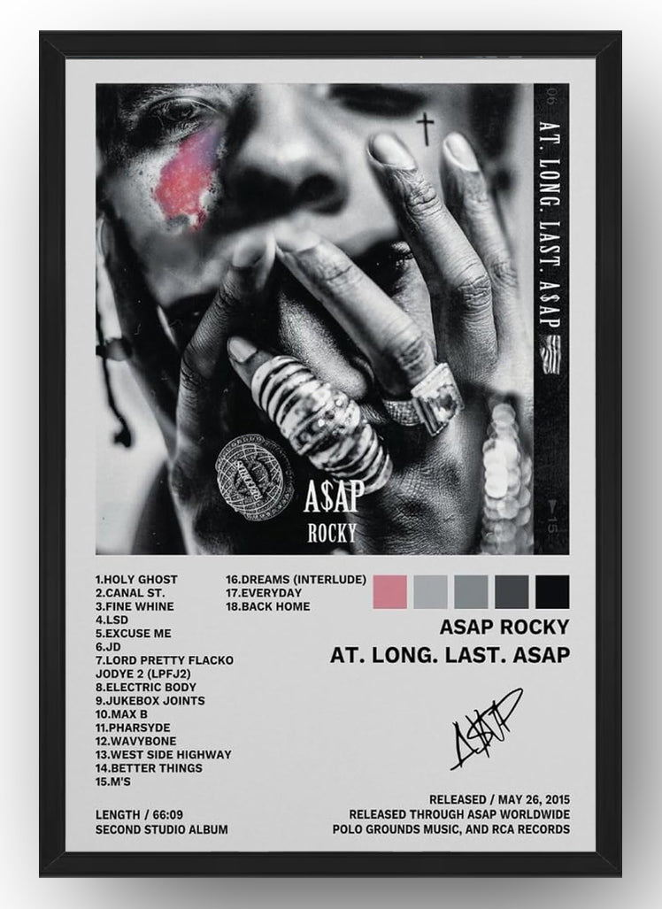 Asap Rocky Poster Rat.Long.Last.Asap Album Cover Poster Decorative Painting(Paper and Canvas) Art Poster Printing Print