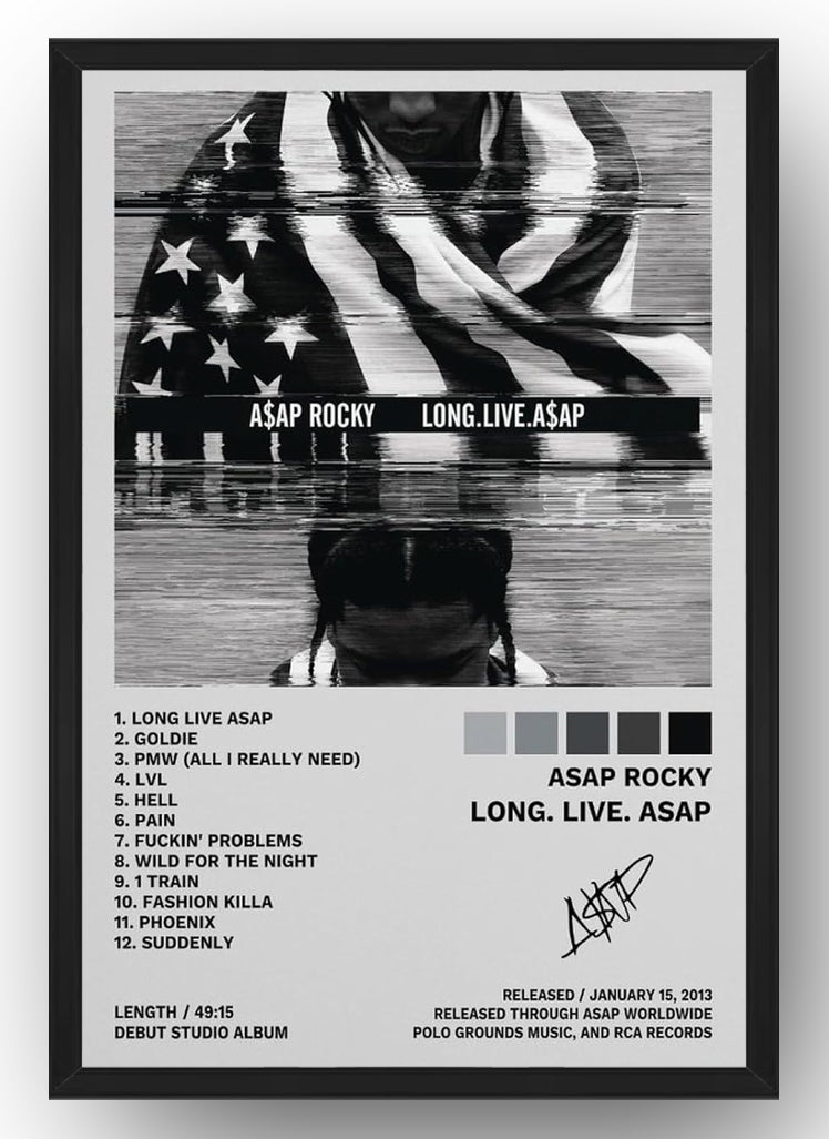 ASAP Poster Rocky Long. Live. ASAP Album Cover Poster Decorative Painting (Paper and Canvas) Art Poster Printing Print