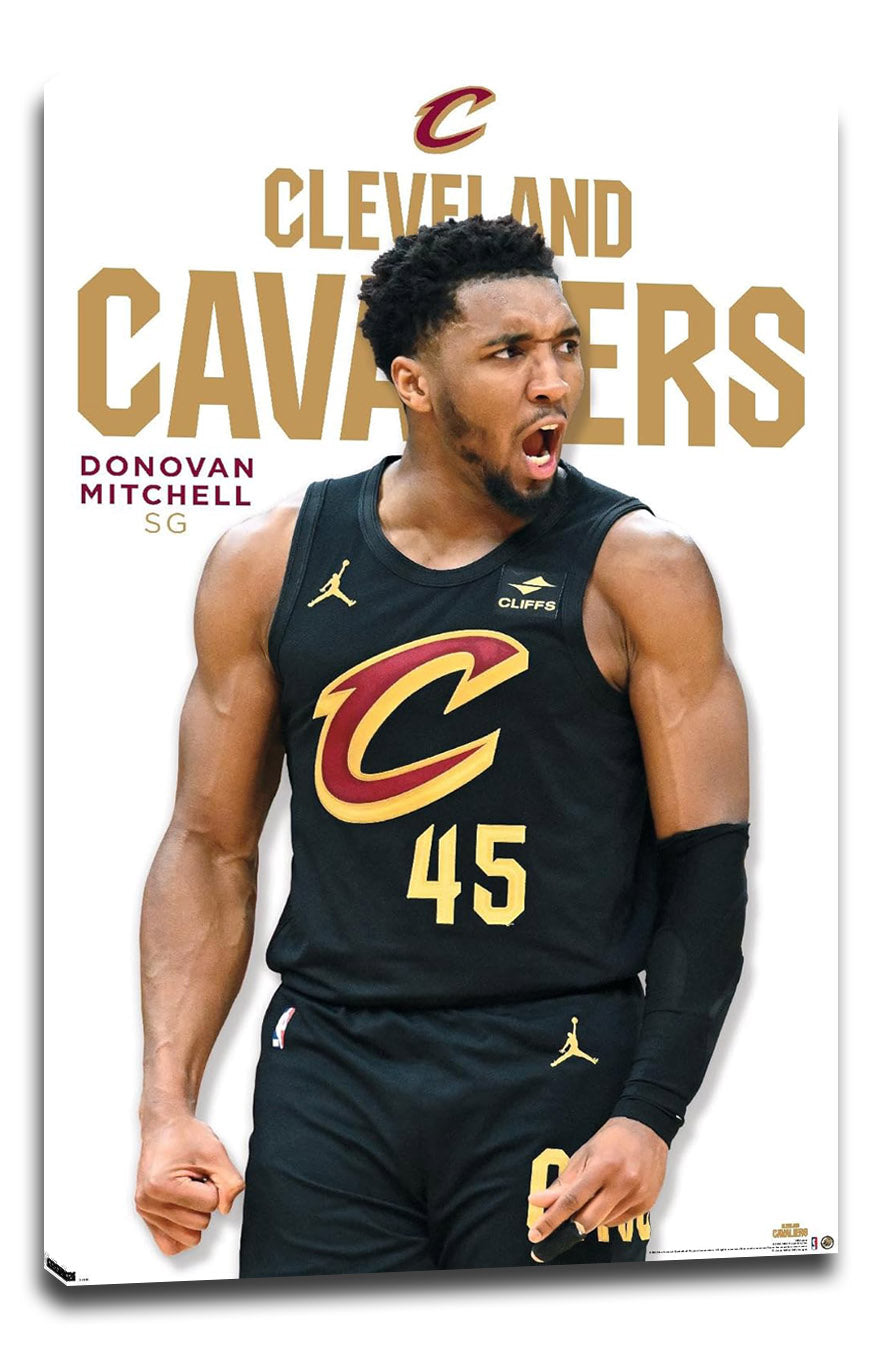 NBA Cleveland Cavaliers - Donovan Mitchell Feature Series 23 NBA (Paper and Canvas) Art Poster Printing Print