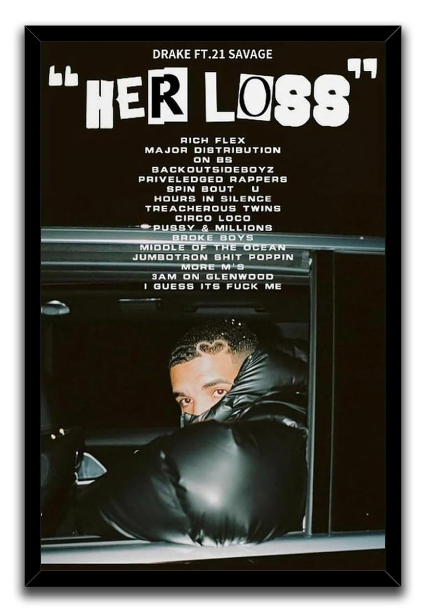 Drake Poster Her Loss Music Covers Poster (paper and canvas) art poster printing print
