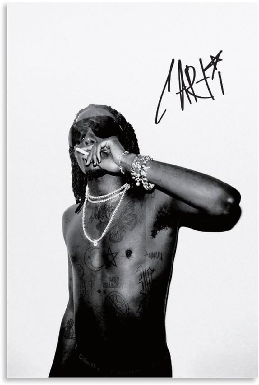 Playboi Carti Hip Hop Music (paper and canvas) art poster printing print
