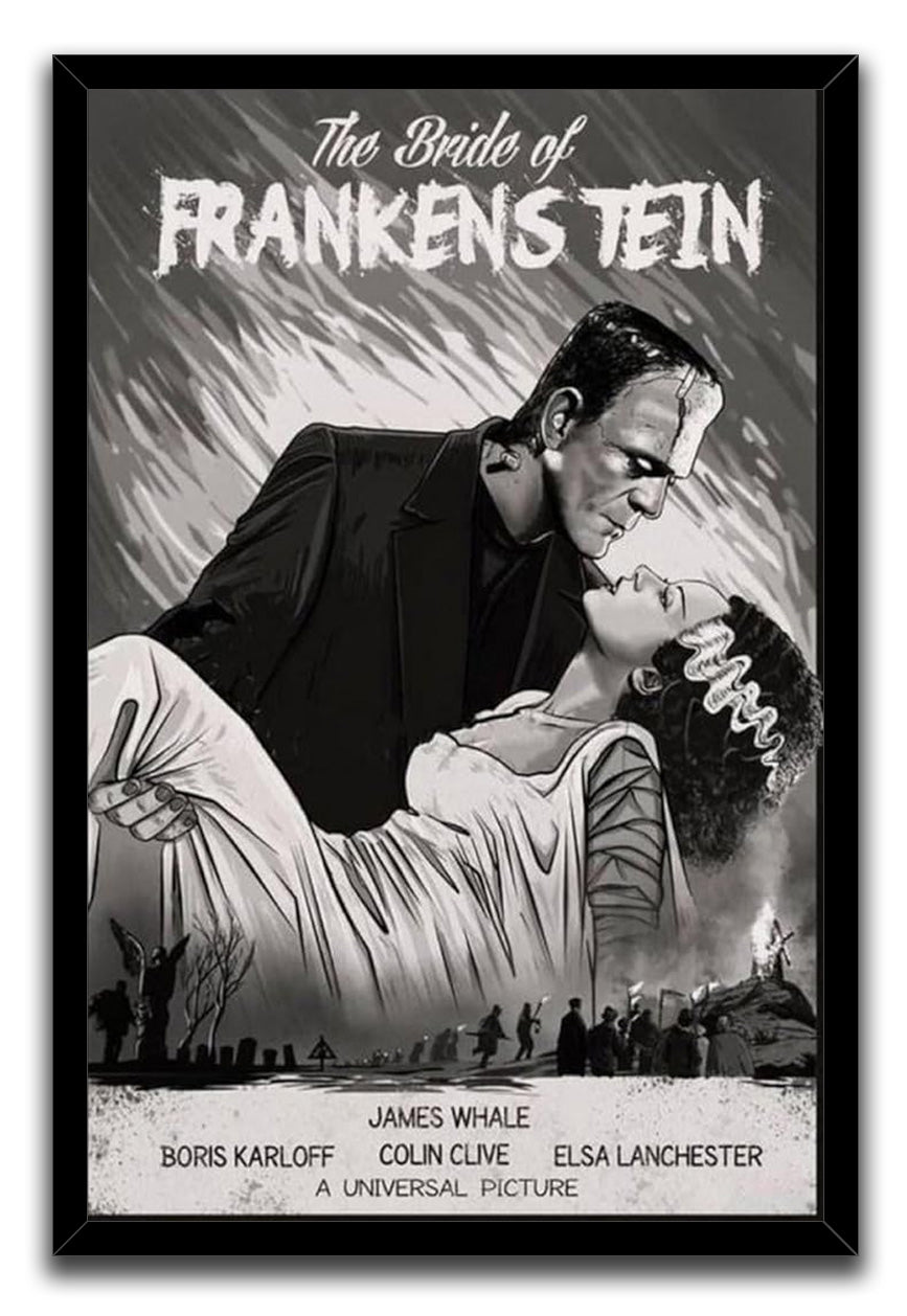 Bride Of Frankenstein Vintage Poster (paper and canvas) art poster printing print