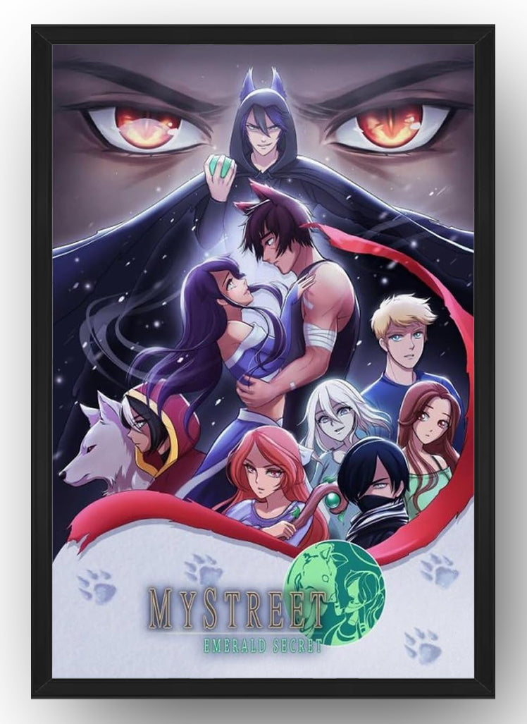 Anime Aphmau Mystreet Poster 90s Wall Art Room (Paper and Canvas) Art Poster Printing Print