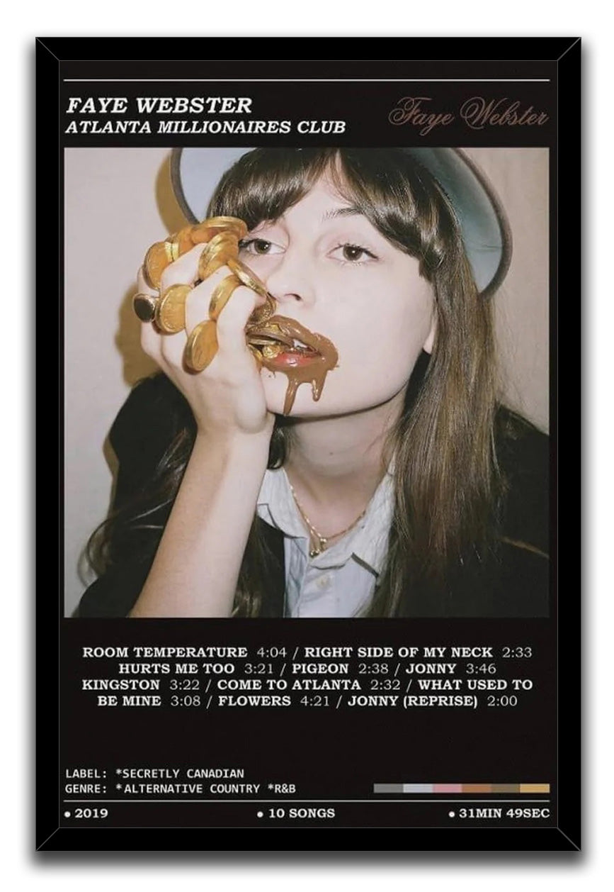 Atlanta Millionaires Club Faye Webster Poster (paper and canvas) art poster printing print