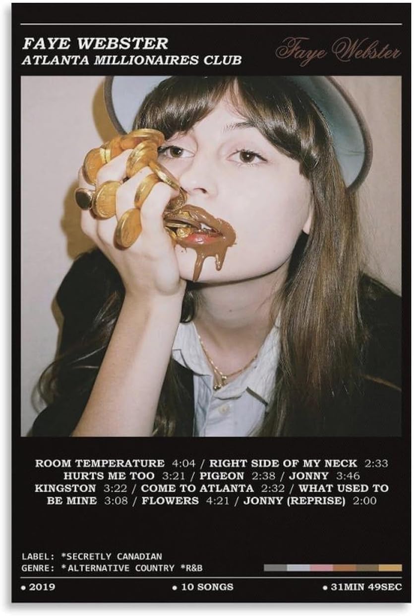 Atlanta Millionaires Club Faye Webster Poster (paper and canvas) art poster printing print