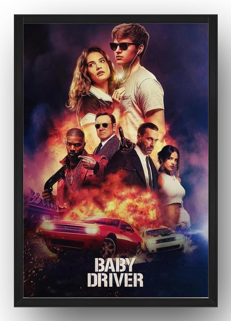 Baby Driver Movie Poster (Paper and Canvas) Art Poster Printing Print