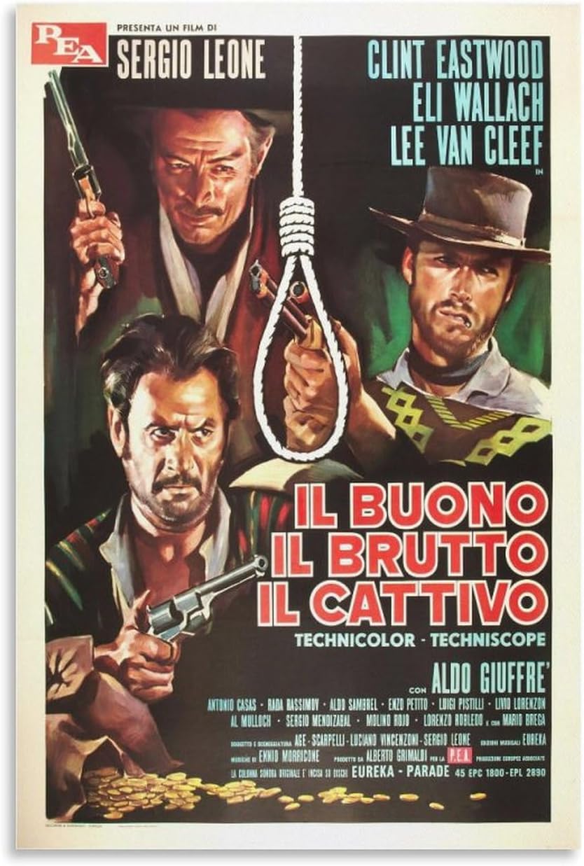 Good The Bad And The Ugly Movie Vintage Poster for Bedroom (paper and canvas) art poster printing print