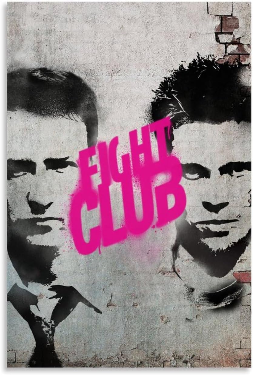 Fight Club Movie Poster for Bedroom Aesthetic (paper and canvas) art poster printing print