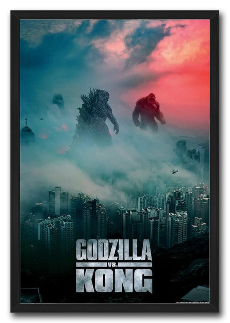 Godzilla v Kong Movie (Paper and Canvas) Art Poster Printing Print