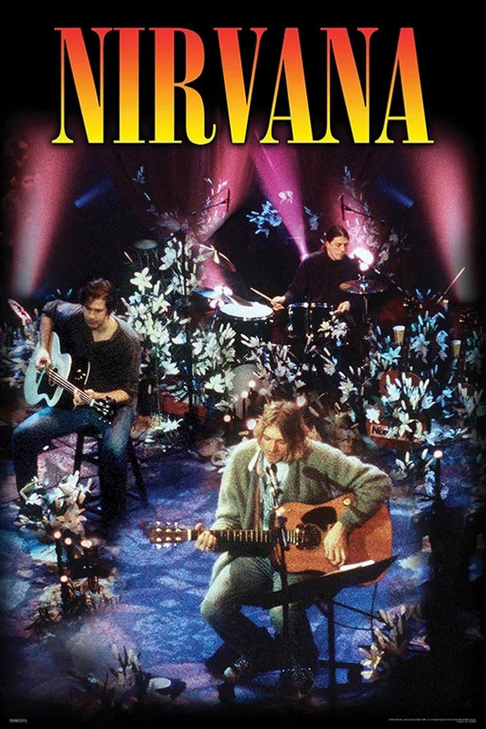 Nirvana - Unplugged Art Music (Paper and Canvas) Art Poster Printing Print