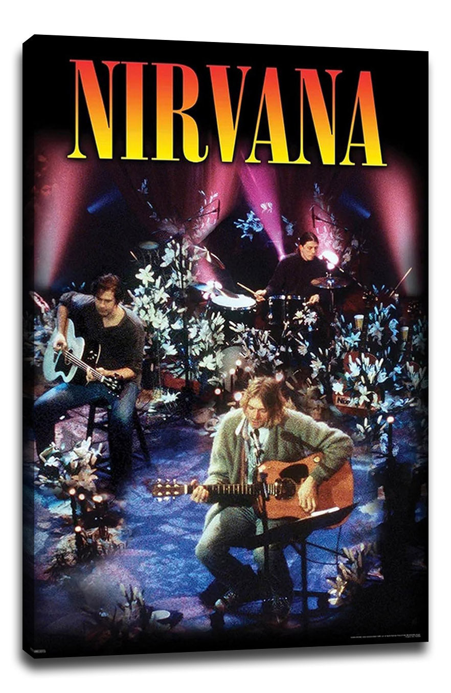 Nirvana - Unplugged Art Music (Paper and Canvas) Art Poster Printing Print