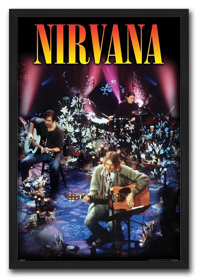 Nirvana - Unplugged Art Music (Paper and Canvas) Art Poster Printing Print