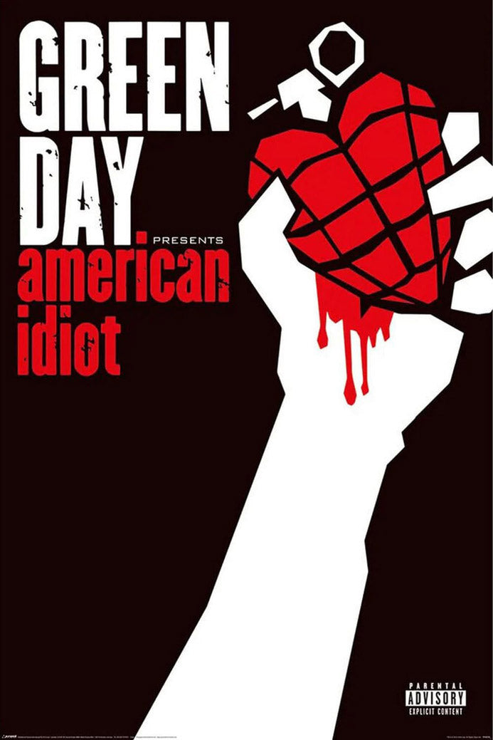 Green Day-American Idiot-Album Cover Music (Paper and Canvas) Art Poster Printing Print