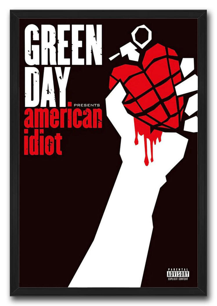 Green Day-American Idiot-Album Cover Music (Paper and Canvas) Art Poster Printing Print