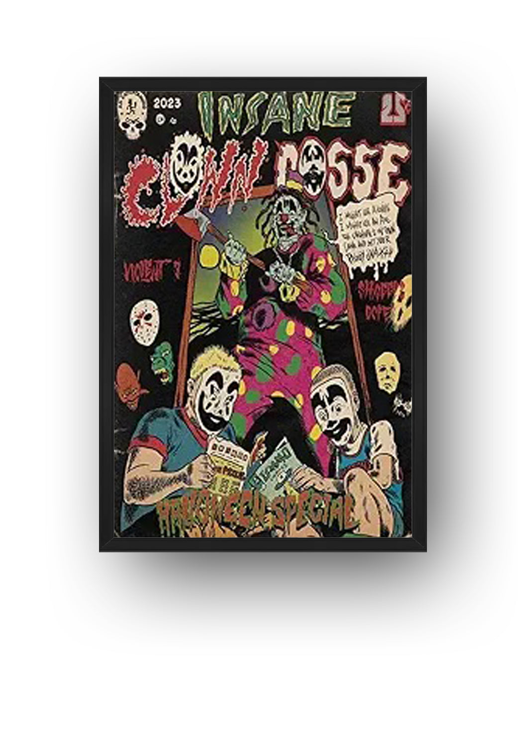 Insane Clown Posse Poster Comic Music for Room Wall (Paper and Canvas) Art Bedroom Decor Art Poster Printing Print