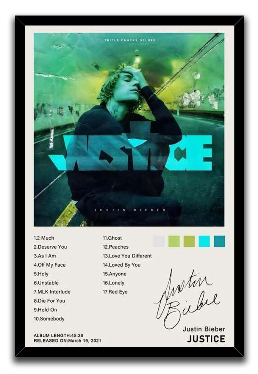 Justin Bieber Music Albums Posters (Paper and Canvas) Art Poster Printing Print