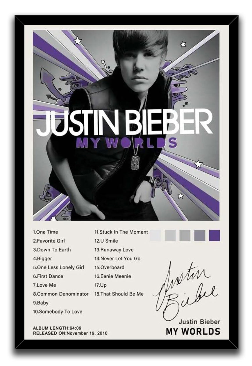 Justin Bieber Music Albums Posters (Paper and Canvas) Art Poster Printing Print